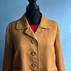 A long light jacket for fall or spring time.